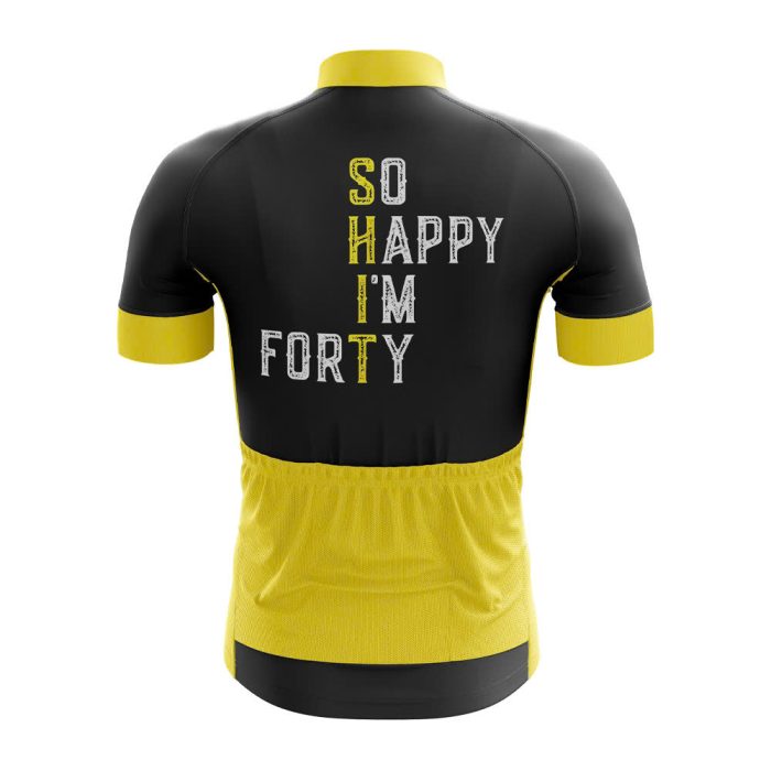 So Happy I’m 40 Cycling Jersey - Image 2