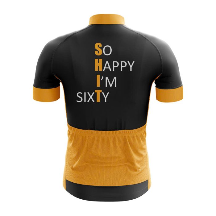 So Happy I’m 60 Cycling Jersey - Image 2
