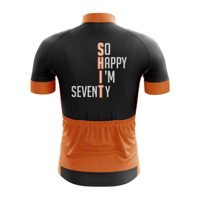 So Happy I’m 70 Cycling Jersey - Image 2