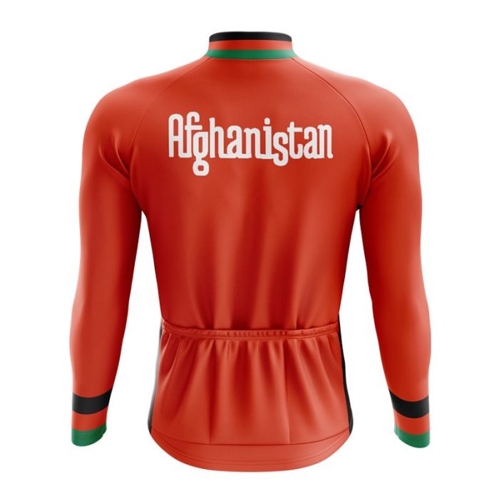 Afghanistan Long Sleeve Cycling Jersey - Image 2
