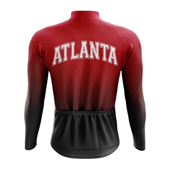 Atlanta Football Long Sleeve Cycling Jersey - Image 2