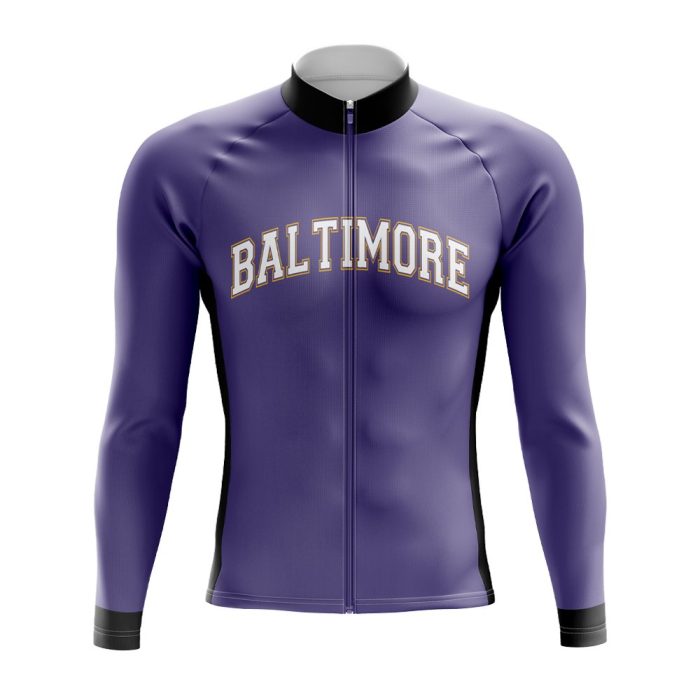Baltimore Football Long Sleeve Cycling Jersey
