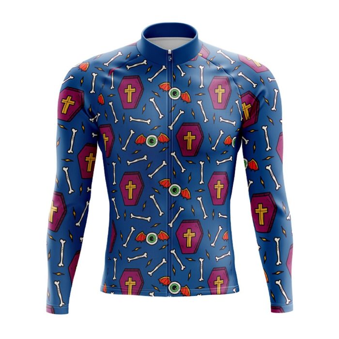 Bat Eyes Long Sleeve Cycling Jersey