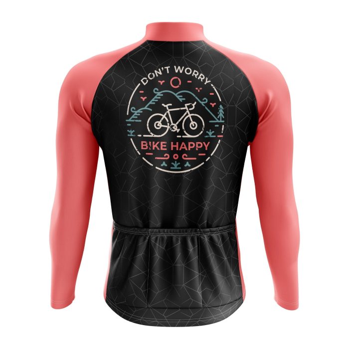 Bike Happy Long Sleeve Cycling Jersey - Image 2