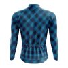 Black & Blue Lumberjack Long Sleeve Cycling Jersey - Image 2