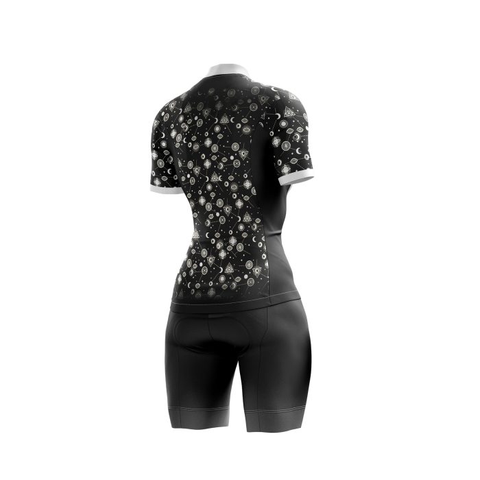 Black Evil Eye Female Cycling Kit - Image 2