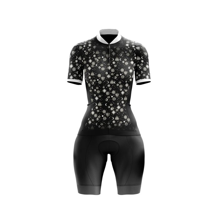 Black Evil Eye Female Cycling Kit