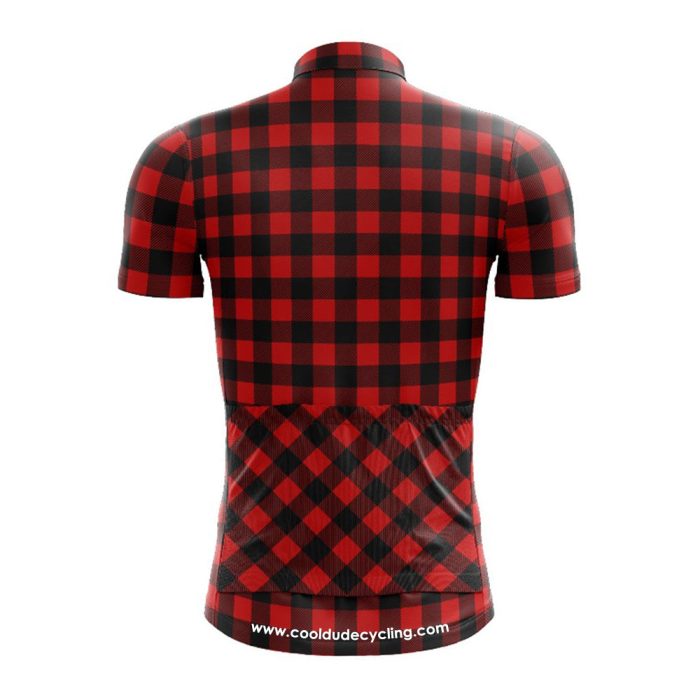 Blood Red Lumberjack Cycling Jersey - Image 2