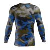 Blue Camouflage Mountain Bike Jersey - Image 2