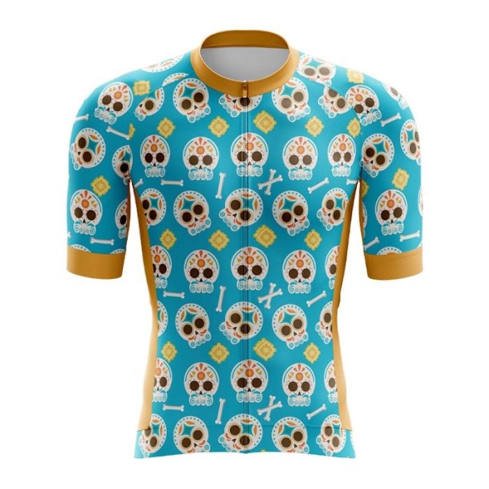 Blue Skulls Aero Jersey