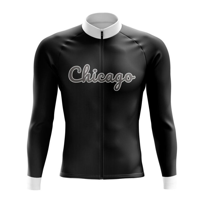 Chicago Baseball Long Sleeve Cycling Jersey