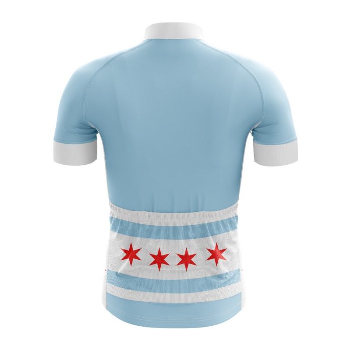 Chicago City Flag Cycling Jersey - Image 3