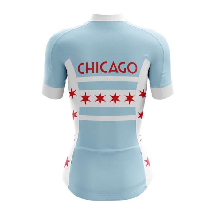Chicago Flag Women's Bicycle Jersey - Image 2
