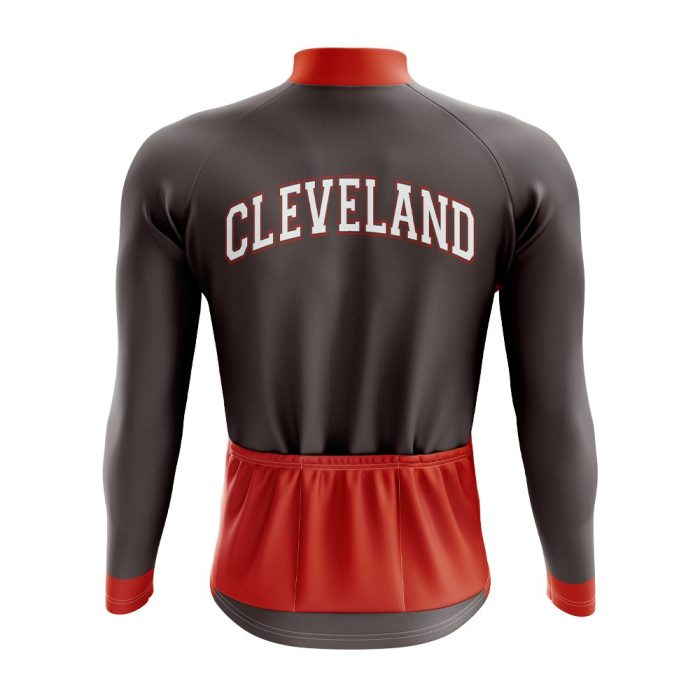 Cleveland Football Long Sleeve Cycling Jersey - Image 2