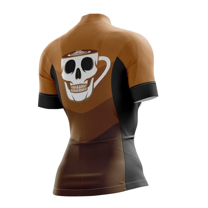 Coffee Skull Female Cycling Jersey - Image 2