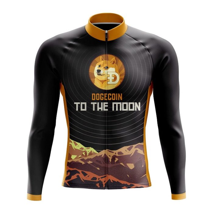 DOGE To The Moon Long Sleeve Cycling Jersey