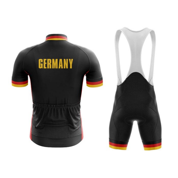 Dark Germany Cycling Jersey & Bib Shorts Set - Image 2