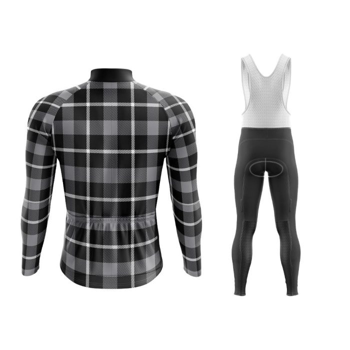 Dark Lumberjack Long Sleeve Winter Cycling Jersey & Pants - Image 2
