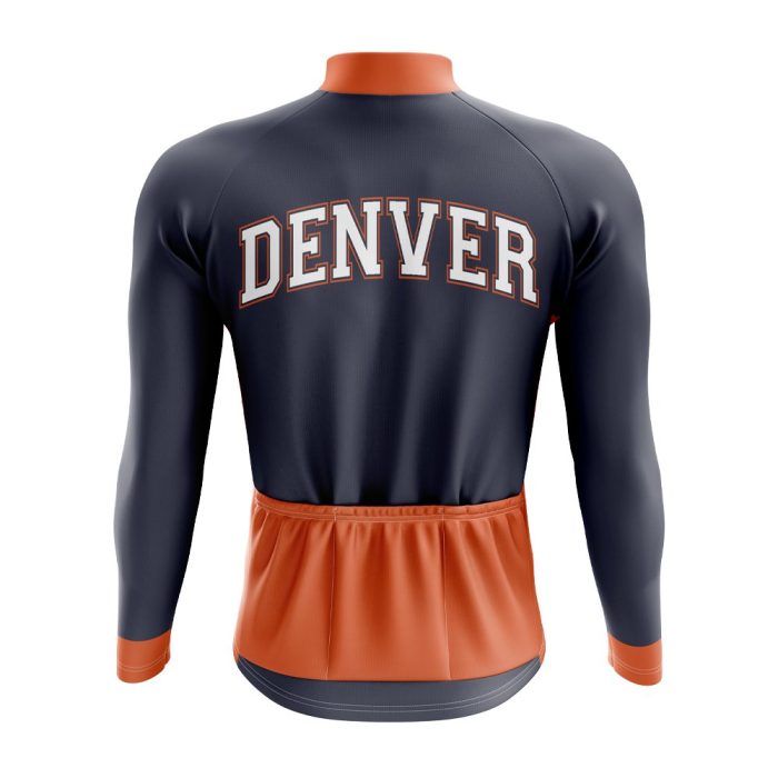 Denver Football Long Sleeve Cycling Jersey - Image 2
