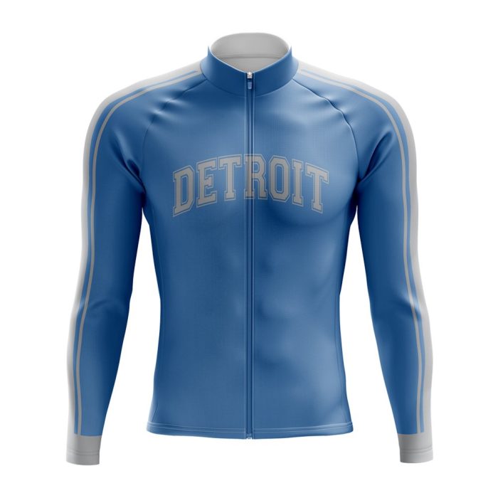 Detroit Football Long Sleeve Cycling Jersey