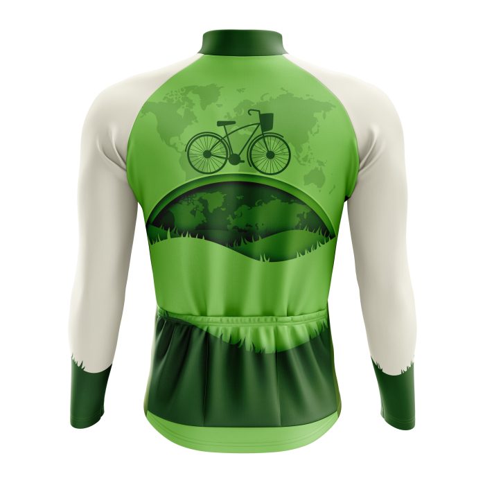 Eco Cycling Long Sleeve Cycling Jersey - Image 2