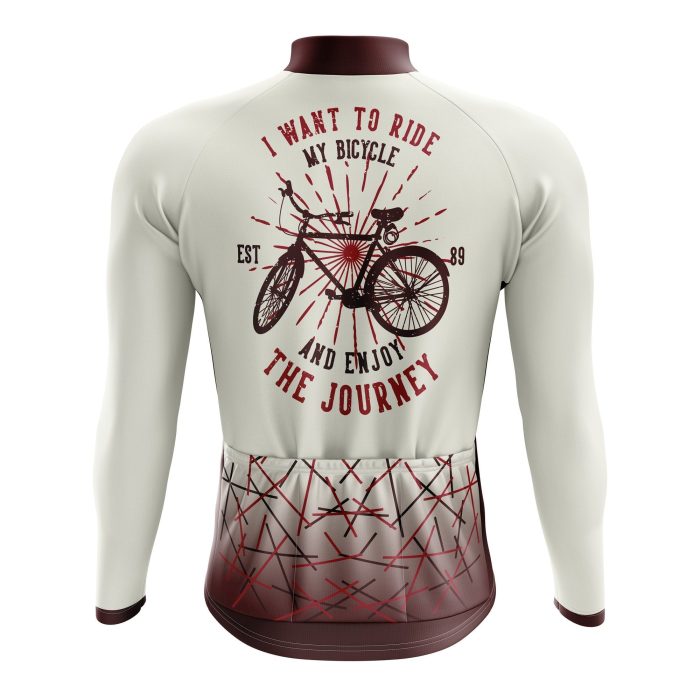 Enjoy The Journey Long Sleeve Cycling Jersey - Image 2