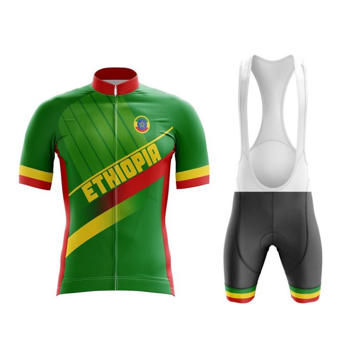 Ethiopia National Cycling Jersey & Bib Shorts Set