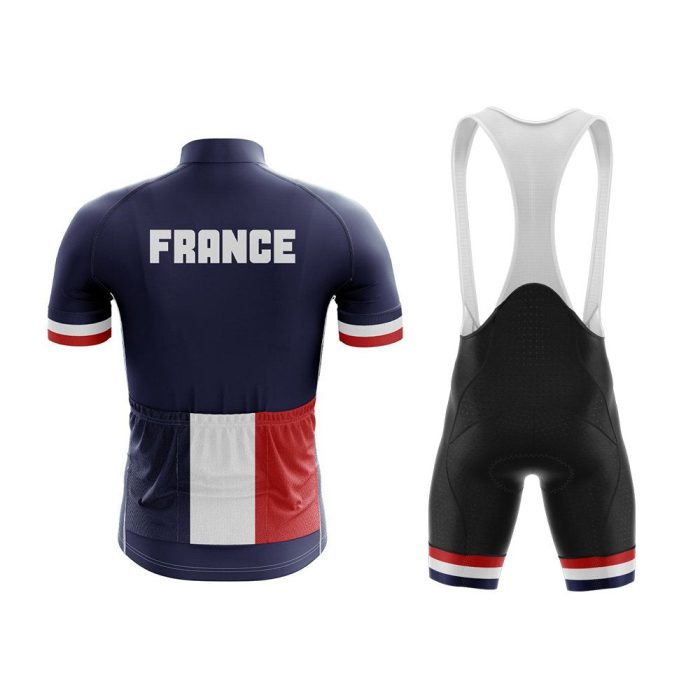 France National Cycling Jersey & Bib Shorts Set - Image 2