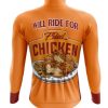 Fried Chicken Long Sleeve Cycling Jersey - Image 2