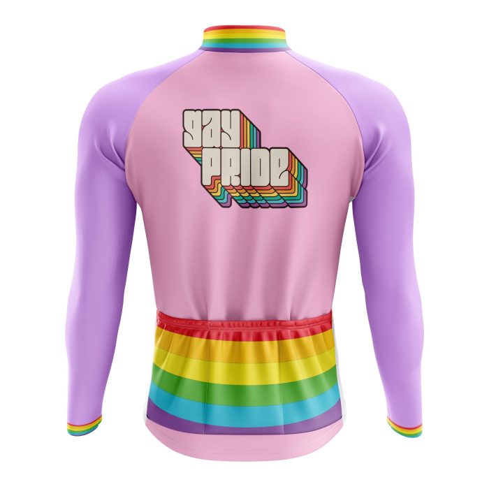 Gay Pride Long Sleeve Cycling Jersey - Image 2