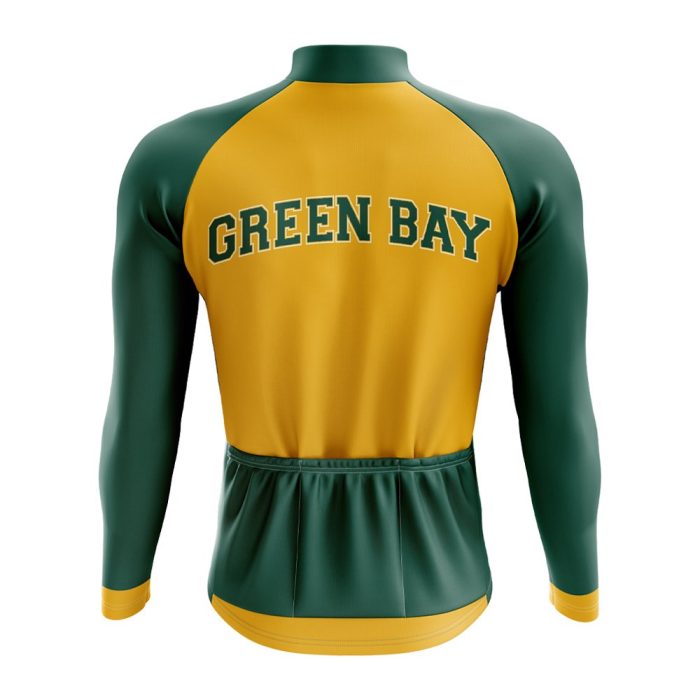 Green Bay Football Long Sleeve Cycling Jersey - Image 2