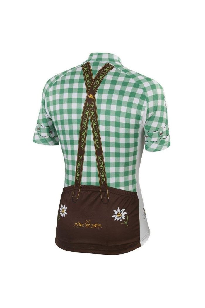 Green Lederhosen Cycling Jersey & Shorts Set - Image 2