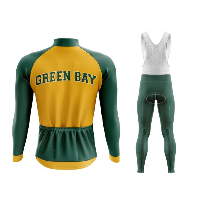 Greenbay Packers Long Sleeve Cycling Jersey & Pants - Image 2