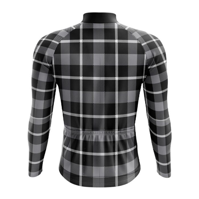 Grey Long Sleeve Cycling Jersey - Image 2