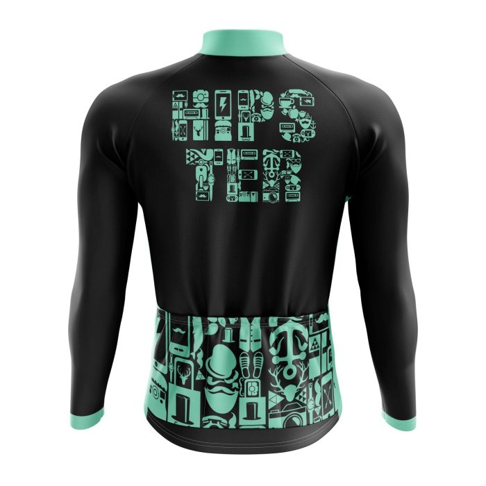 Hipster Long Sleeve Cycling Jersey - Image 2