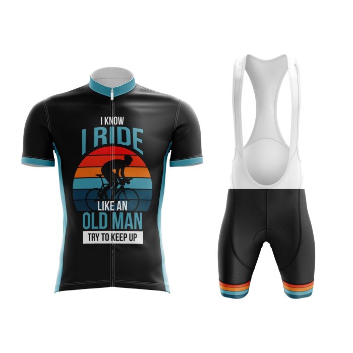I Ride Like An Old Man Cycling Set