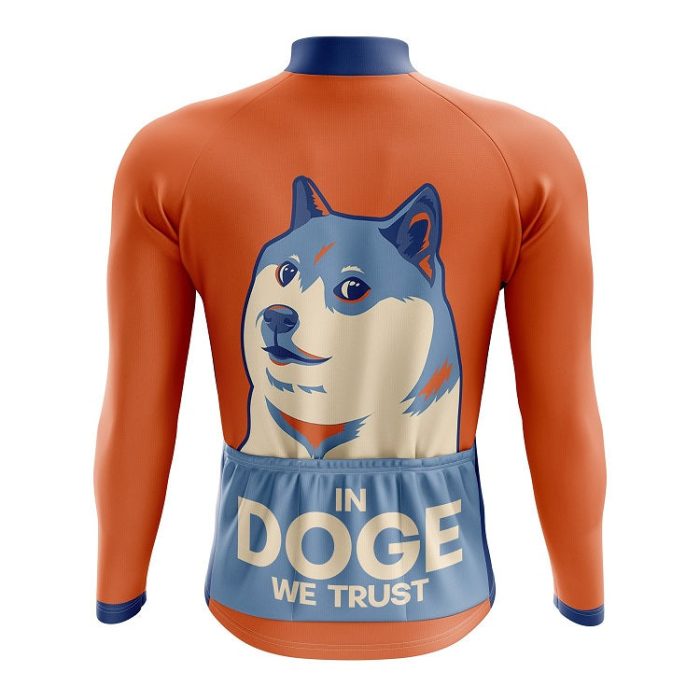 In DOGE We Trust Long Sleeve Cycling Jersey - Image 2