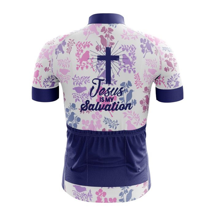 Jesus Is My Salvation Cycling Jersey - Image 2