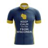 Keep Calm You're From Wisconsin Cycling Jersey