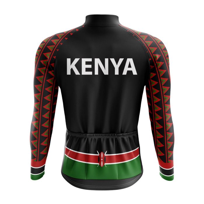 Kenya Lion Long Sleeve Cycling Jersey - Image 2