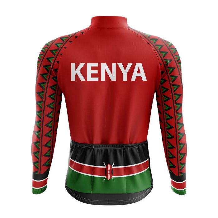Kenya Lion Long Sleeve Cycling Jersey - Image 4