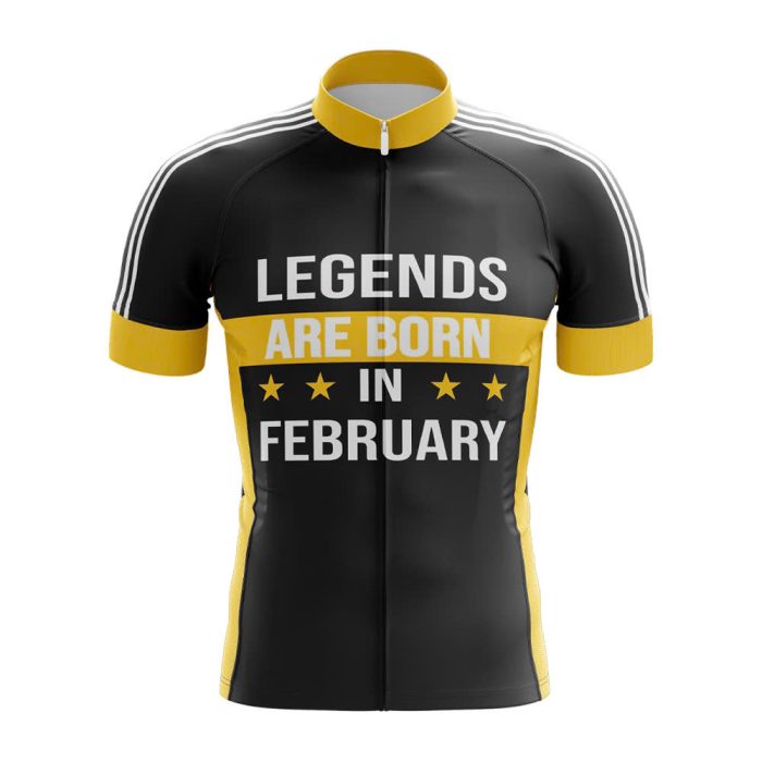 Legends Are Born in February Cycling Jersey