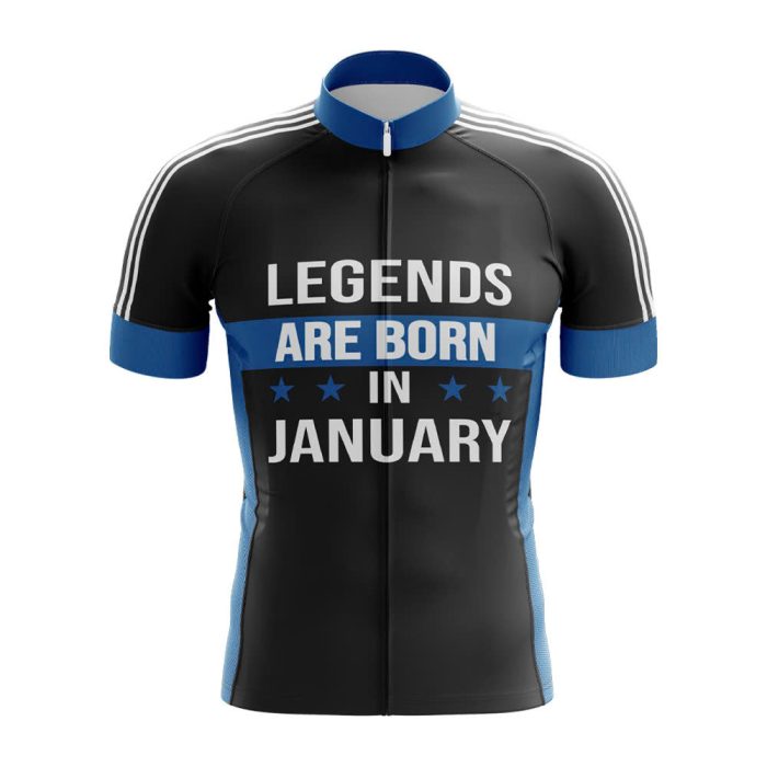Legends are Born in January Cycling Jersey