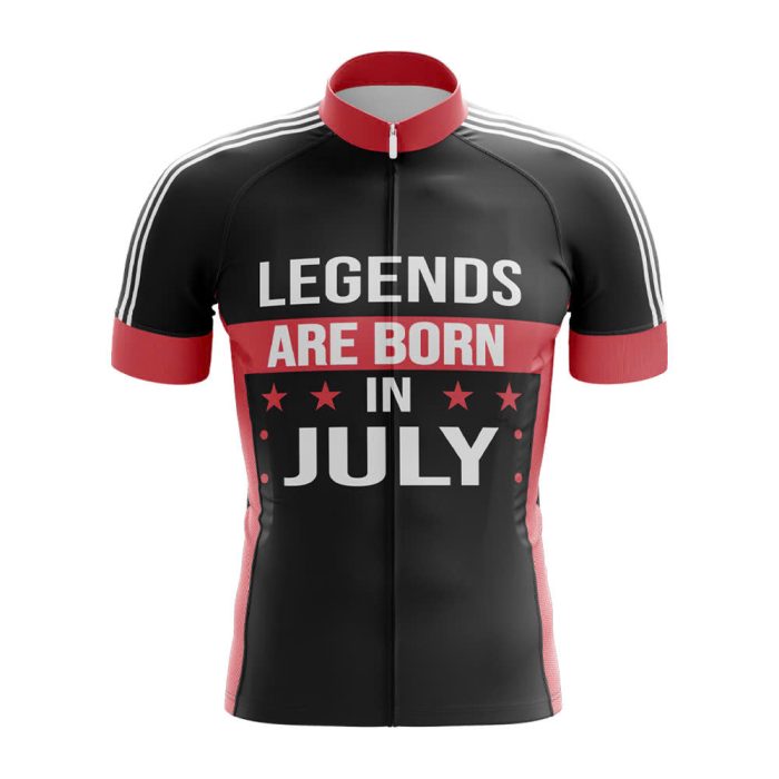 Legends are Born in July Cycling Jersey
