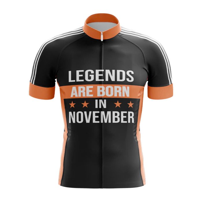 Legends are Born in November Cycling Jersey