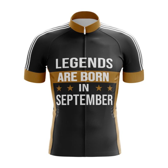 Legends are Born in September Cycling Jersey