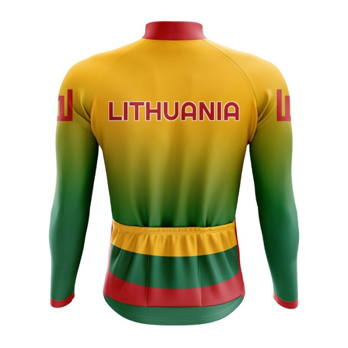Lithuania Long Sleeve Cycling Jersey - Image 2