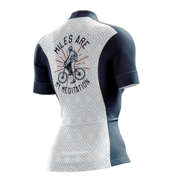 Miles Are My Meditation Female Cycling Jersey - Image 2