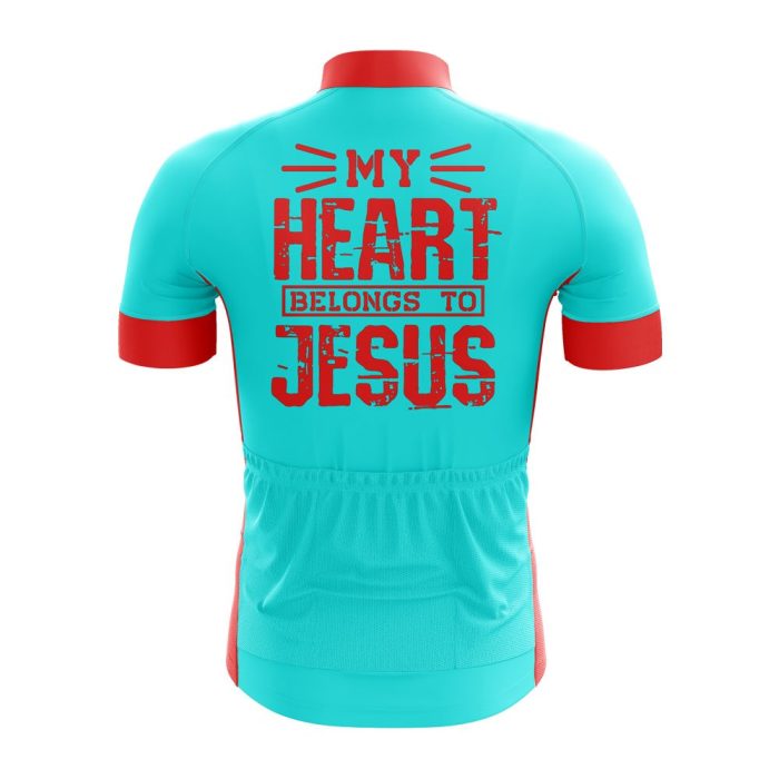My Heart Belongs to Jesus Cycling Jersey - Image 2