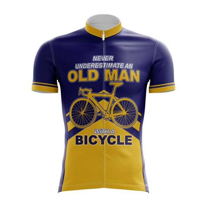 Never Underestimate An Old Man With A Bike Cycling Jersey - Image 2